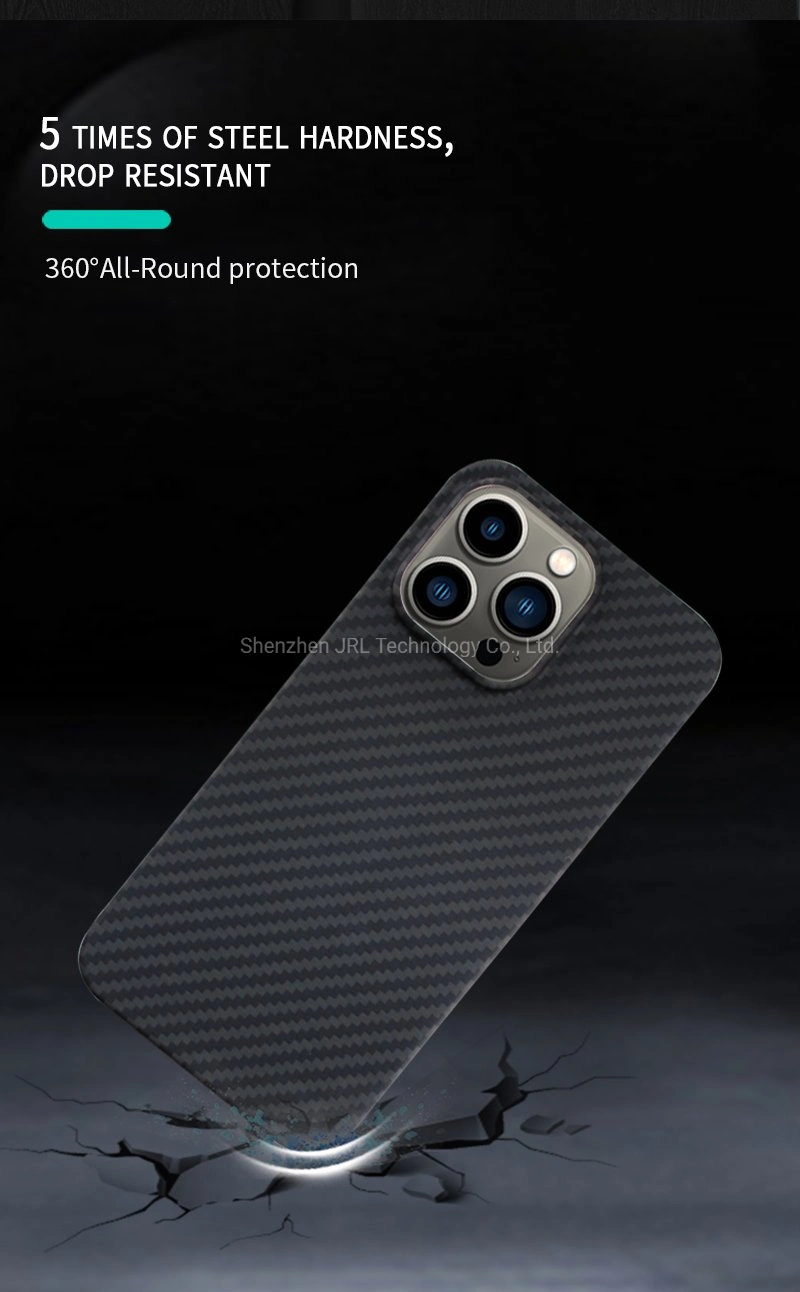 Wholesale Luxury Phone Case for Aramid Fiber Mobile Phone Case for iPhone 13 PRO Cell Phone Accessory Military Grade Shell