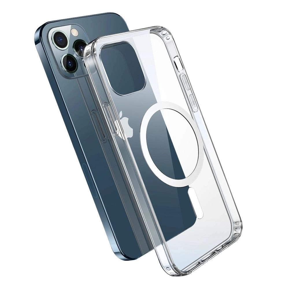 Transparent Clear PC Back Flexible Soft TPU Airbags Impact Absorption Phone Case for iPhone 13