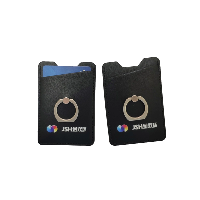 Mobile Phone Card Sleeve with Ring Buckle Customized Plug-in Multi-Function Bracket Mobile Phone Card Sleeve Factory