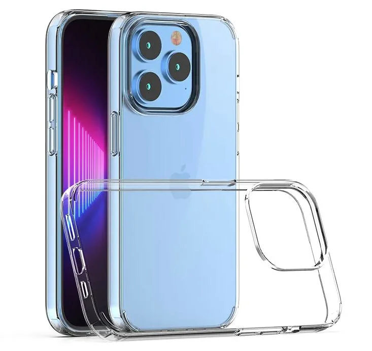 Best Acrylic TPU Transparent Clear Mobile Cell Phone Case Cover for iPhone 11 12 13 14 Plus PRO Max Shockproof Back Case