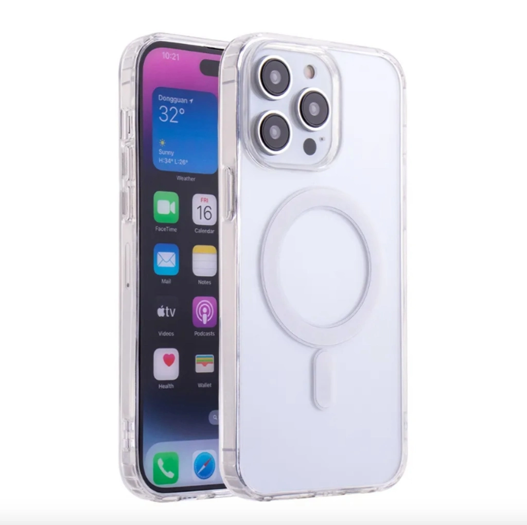 Original Quality Magnetic Mag Safes Wireless Charging Transparent Clear Shockproof Phone Case for iPhone 14 13 12 11 PRO Max